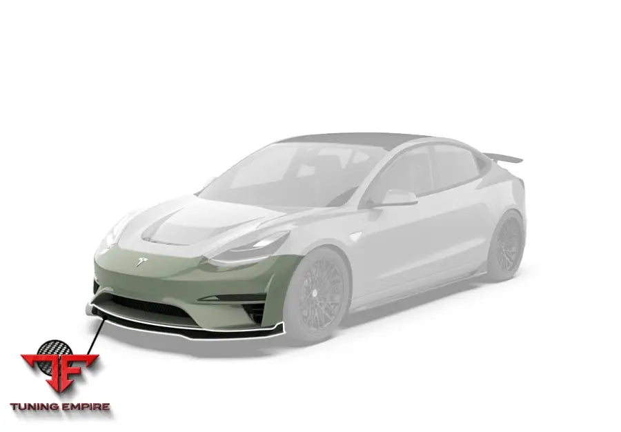 ROBOT Tesla Model 3 ’Crypton’ Front Bumper & Front Lip - Front Bumpers & Splitters