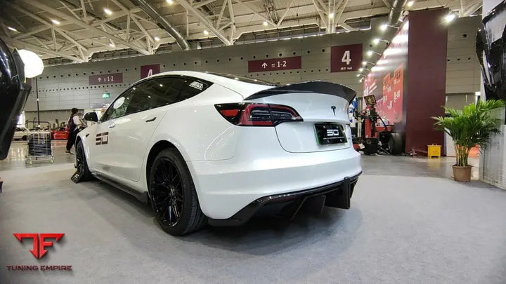 ROBOT Tesla Model 3 ’Crypton’ Rear Bumper & Diffuser - Rear Bumpers & Diffusers