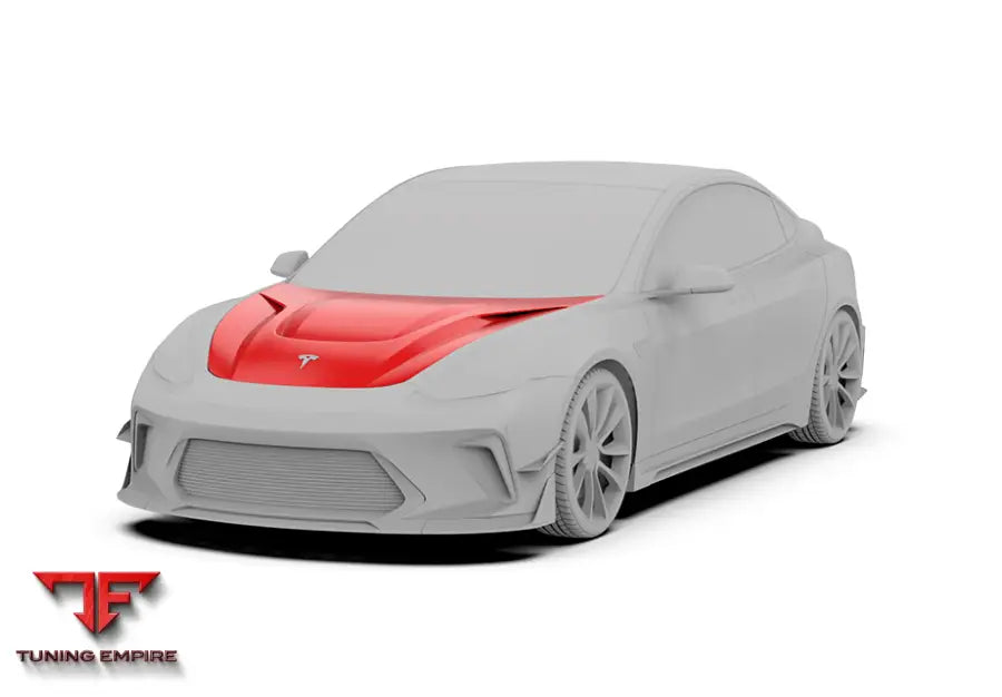 ROBOT Tesla Model 3 ’HACKER’ Hood / Bonnet - Bonnets & Hoods