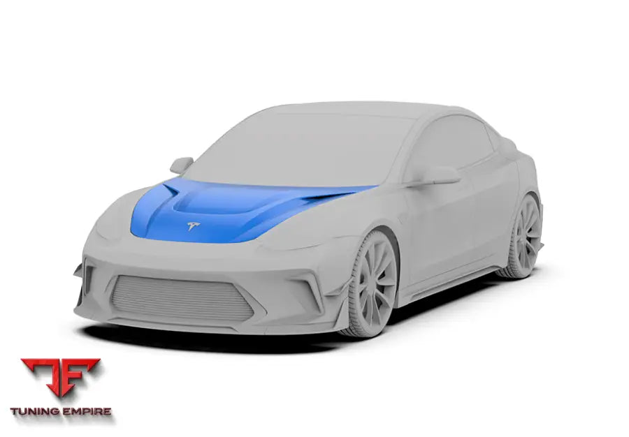 ROBOT Tesla Model 3 ’HACKER’ Hood / Bonnet - Bonnets & Hoods