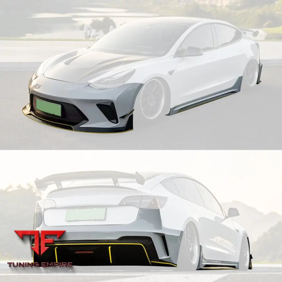 ROBOT Tesla Model 3 ’HACKER’ Narrowbody FRP Complete Body Kit - Full Body Kits