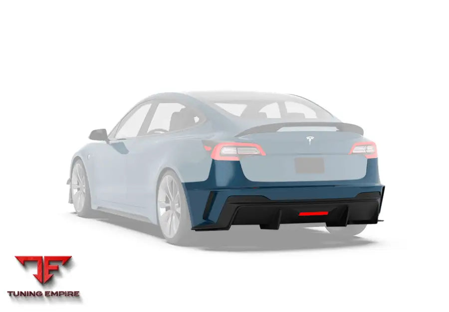 ROBOT Tesla Model 3 ’HACKER’ Rear Bumper & Diffuser (2017–2023 pre-facelift) - Rear Bumpers & Diffusers