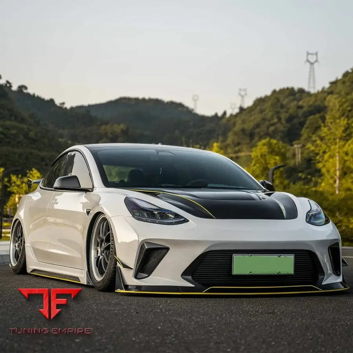 ROBOT Tesla Model 3 ’HACKER’ Side Skirts (2017–2023 pre-facelift) - Side Skirts