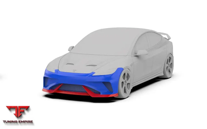 ROBOT Tesla Model 3 Highland ’HACKER’ Front Bumper & Front Lip - Front Bumpers & Splitters