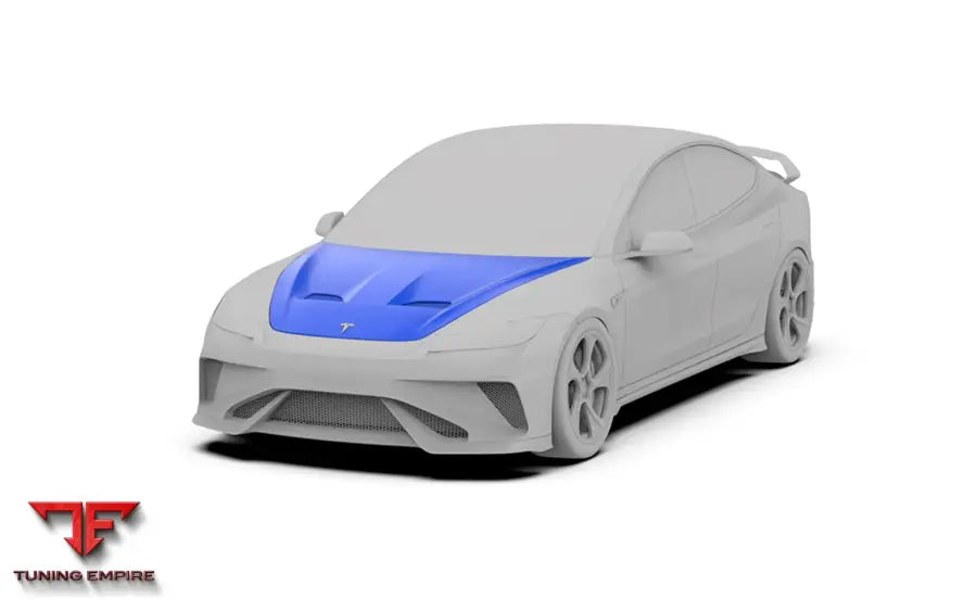 ROBOT Tesla Model 3 Highland ’HACKER’ Hood / Bonnet - Bonnets & Hoods