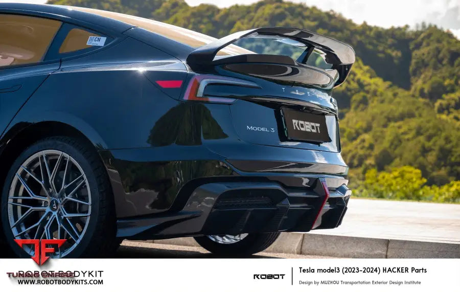 ROBOT Tesla Model 3 Highland ’HACKER’ Spoiler - Spoilers & Rear Wings