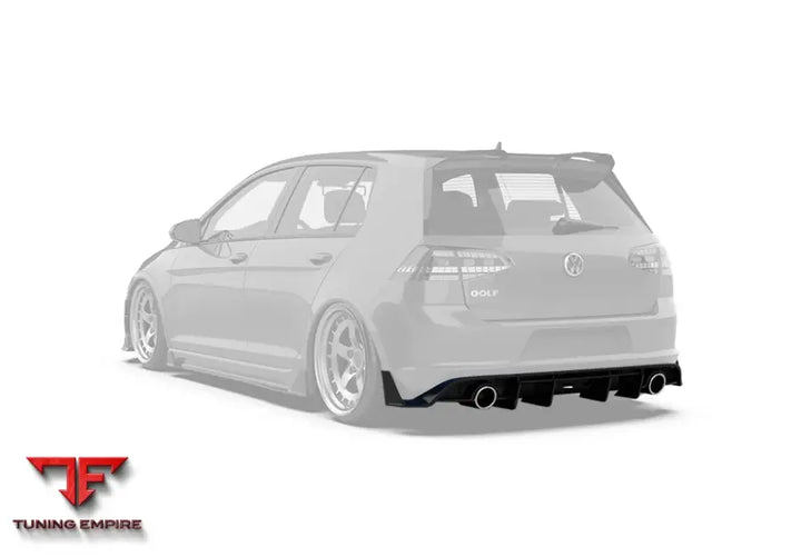 ROBOT Volkswagen Golf / GTI MK7.5 Rear Diffuser (Mk7.5 Only) - Rear Bumpers & Diffusers