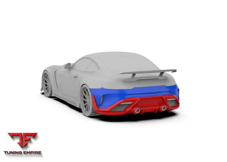 ROBOT Works Mercedes AMG GT Rear Bumper & Diffuser - Rear Bumpers & Diffusers