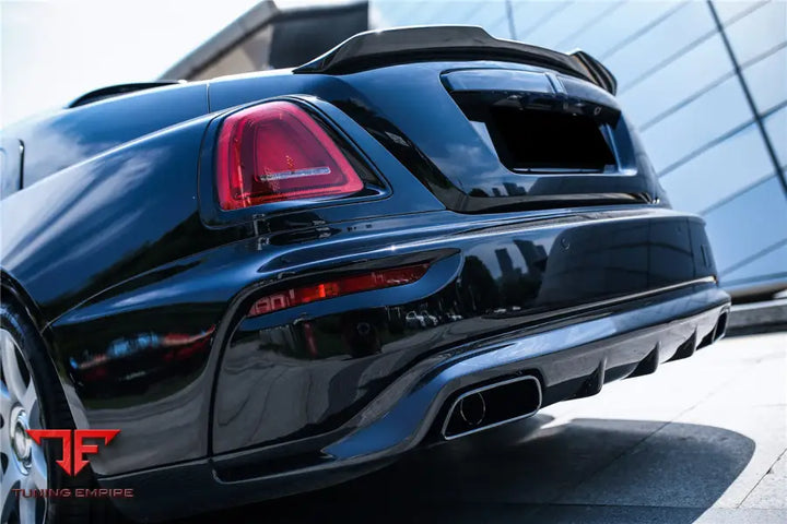 ROLLS-ROYCE WRAITH & DAWN BKSS STYLE PARTIAL CARBON FIBER REAR BUMPER BSD