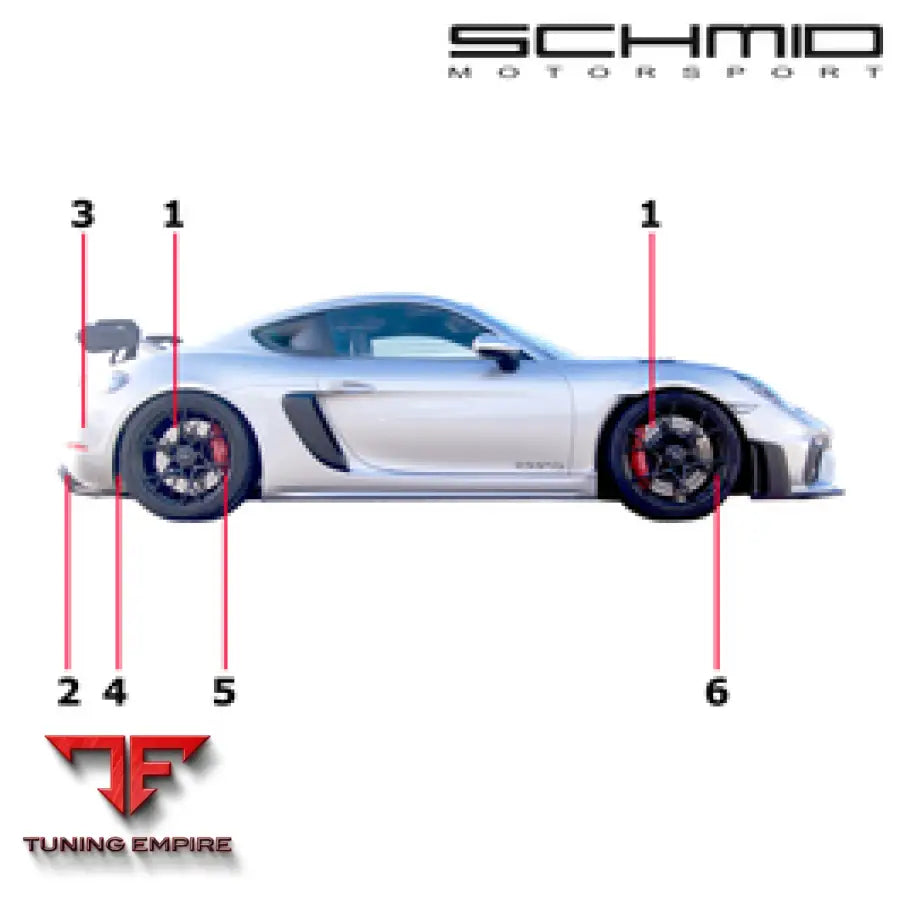 SCHMID MOTORSPORT PORSCHE 718 CAYMAN GT4 RS WITH OPF 4.0 TRACK POWER PACKAGE