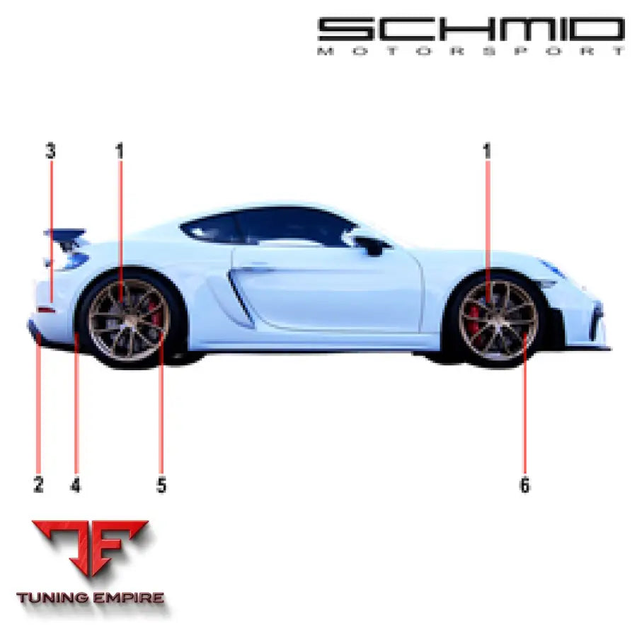 SCHMID MOTORSPORT PORSCHE 718 CAYMAN GT4 WITH OPF 4.0 TRACK POWER PACKAGE
