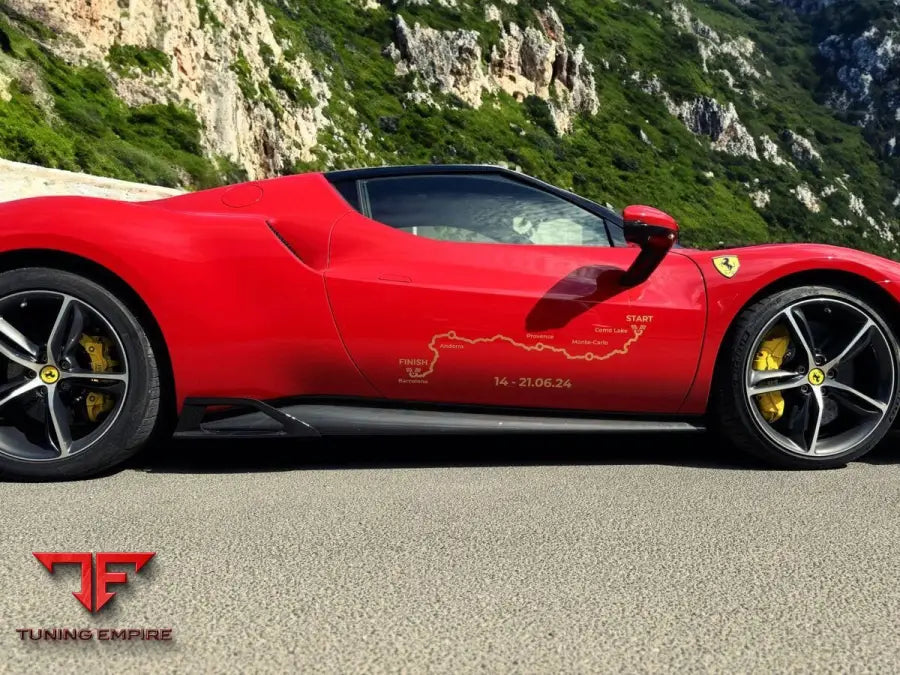 SIDE SKIRTS WITH WINGLETS / CANARDS SET FOR FERRARI 296 GTB GTS - Price on request - Body Kit