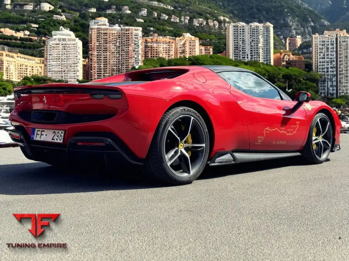 SIDE SKIRTS WITH WINGLETS / CANARDS SET FOR FERRARI 296 GTB GTS - Price on request - Body Kit