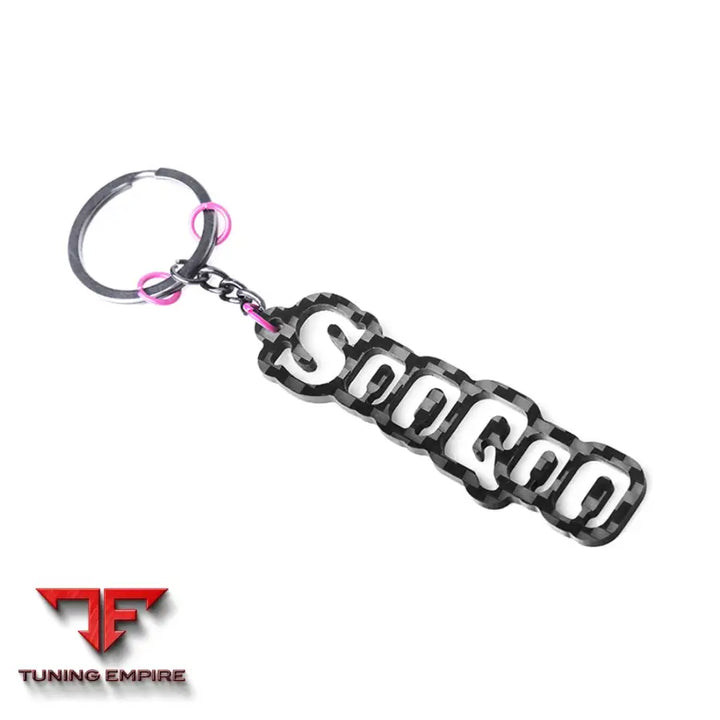SOOQOO KEYCHAIN IN PREPREG CARBON FIBRE (V2) - Carbon Fibre Parts