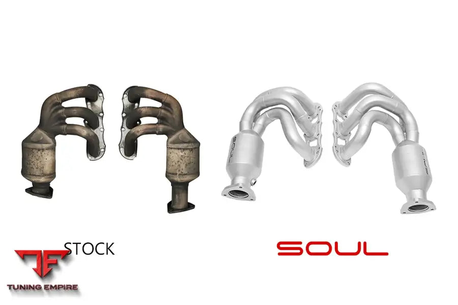 SOUL PORSCHE 991.1 CARRERA LONG TUBE STREET HEADERS EXHAUST