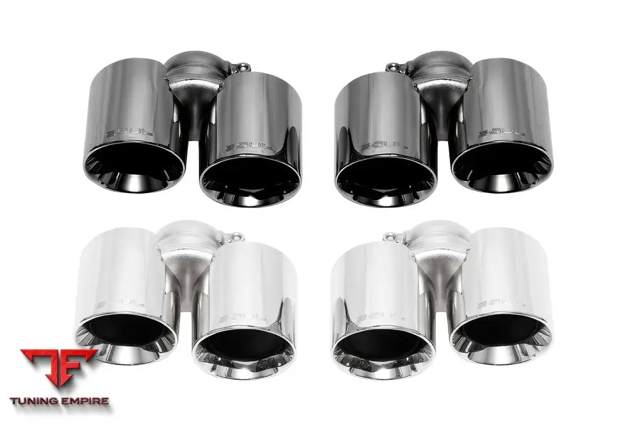 SOUL Porsche 997.1 Carrera bolt on exhaust tips