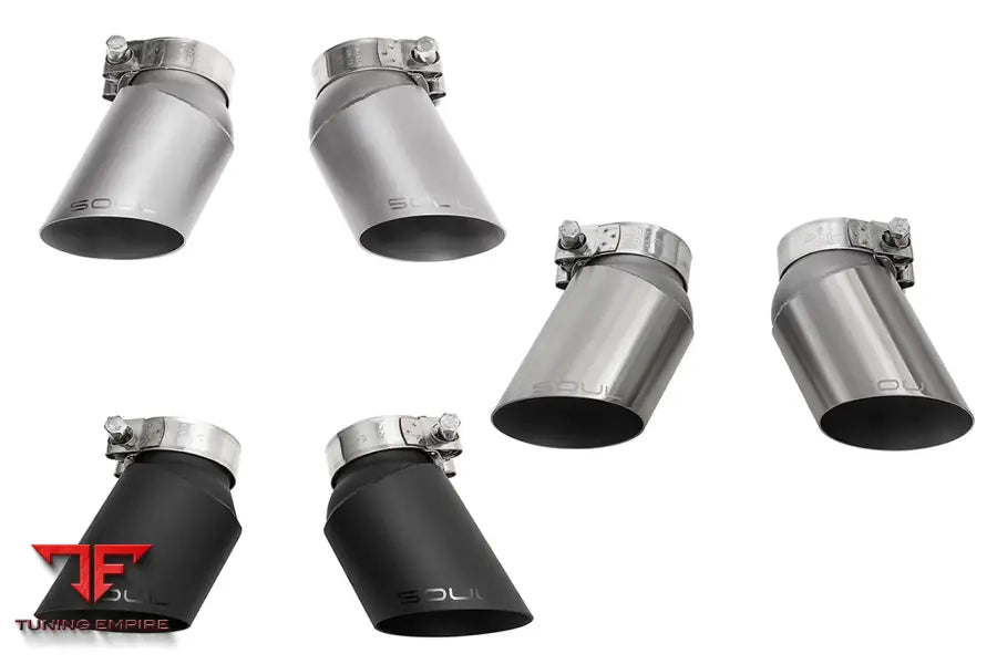 SOUL Porsche 997.1 Turbo GT2 style exhaust tips