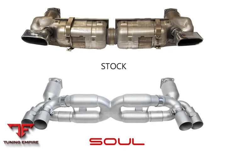 SOUL PORSCHE 997.1 TURBO SPORT X-PIPE EXHAUST
