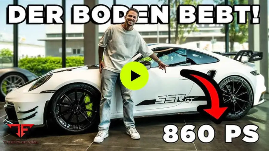 SSR PERFORMANCE Fixed Carbon Rear Wing Porsche 992 Turbo S