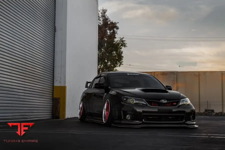 SUBARU STI FORGED WHEELS AND EXHAUST SYSTEM