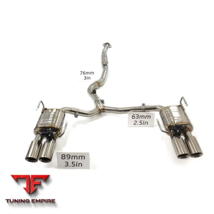 SUBARU WRX 2.4T VALVETRONIC STAINLESS STEEL CATBACK RAZOR EXHAUST WITH MUFFLER VALVE