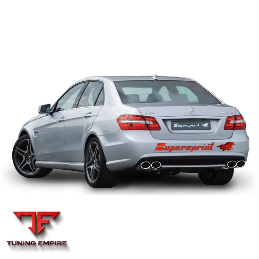 Supersprint exhaust system for Mercedes-Benz W212 E 63 AMG Sedan + S.w. '09-'11 Cat.-Back