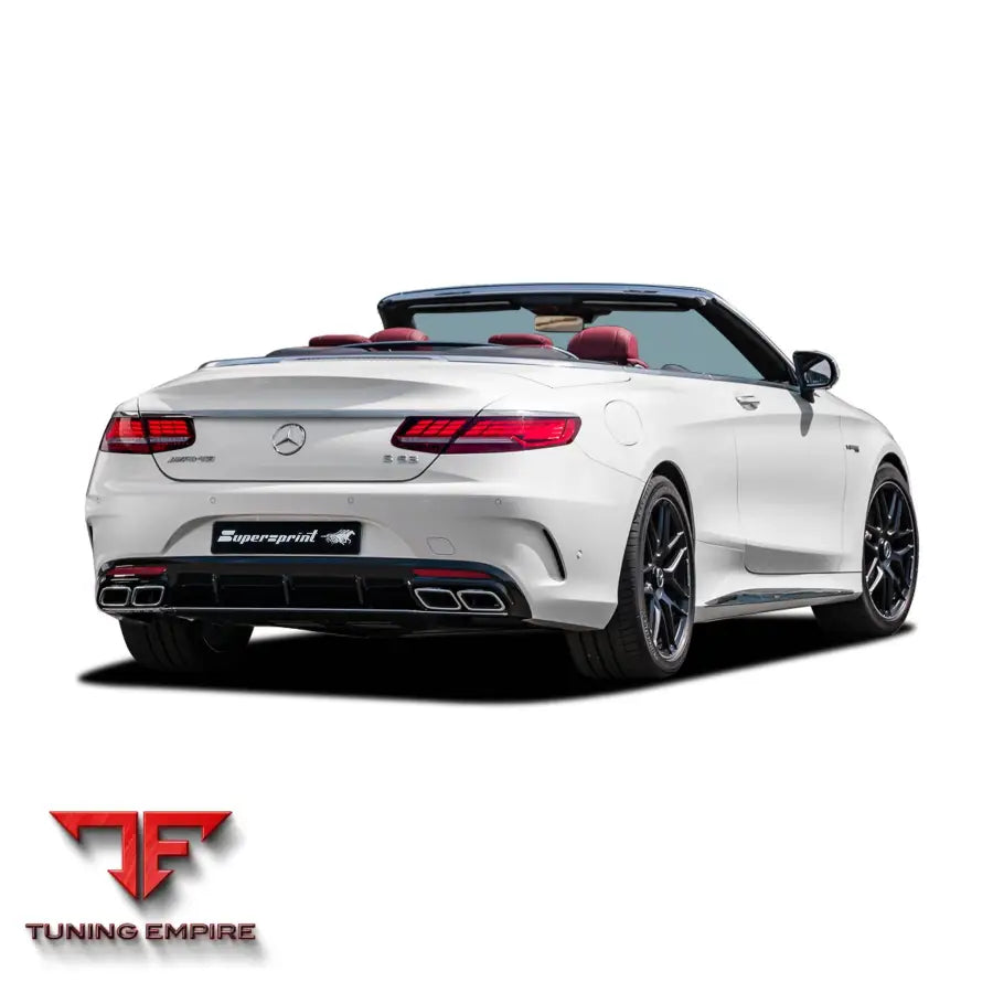 Supersprint exhaust system for Mercedes-Benz A217 S 63 AMG 4-Matic 5.5i V8 Bi-Turbo 2016-2017