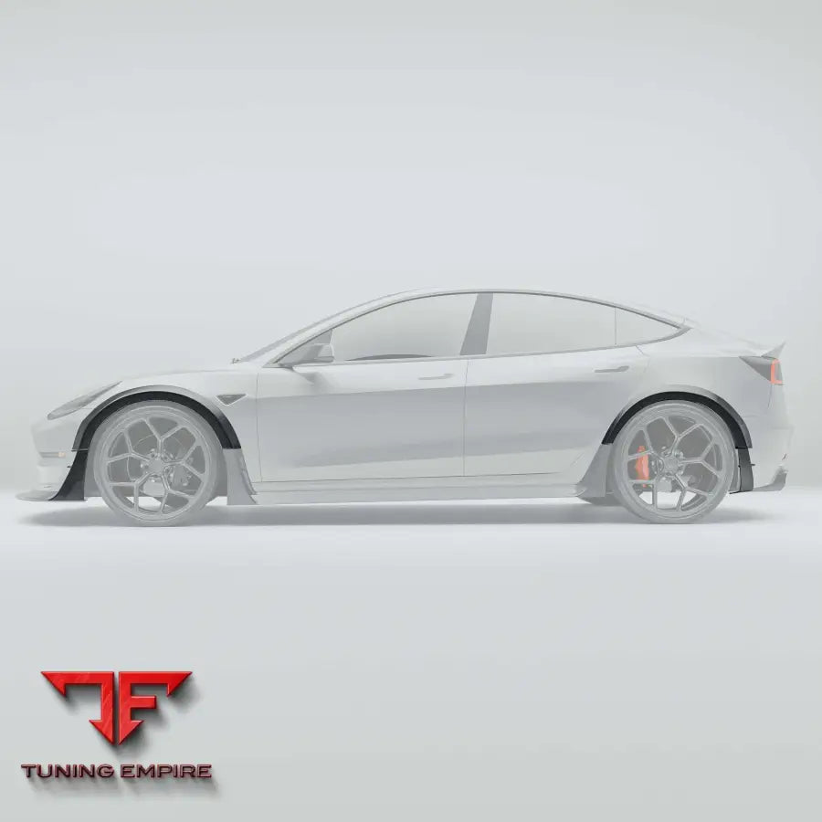 TESLA MODEL 3 CARBON FIBER FENDER FLARES