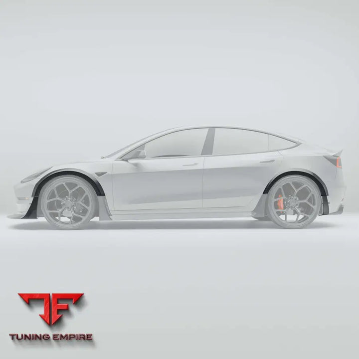 TESLA MODEL 3 CARBON FIBER FENDER FLARES