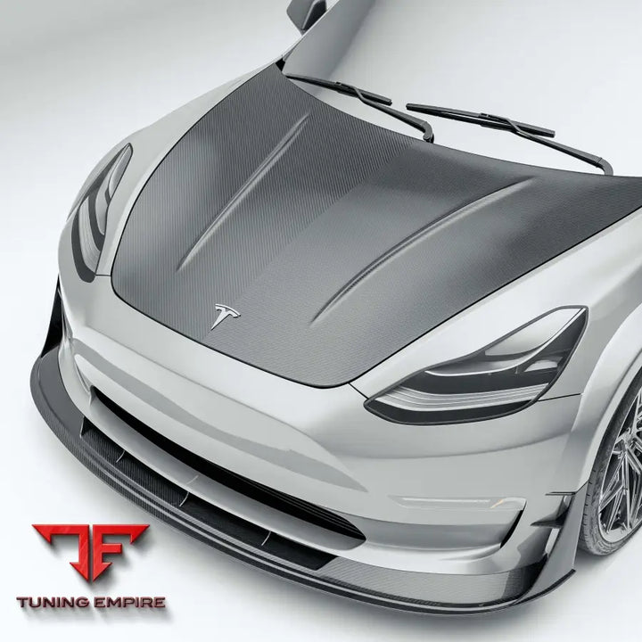 TESLA MODEL 3 CARBON FIBER HOOD