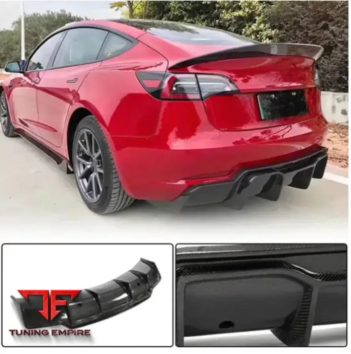 TESLA MODEL 3 CARBON FIBER PARTS 2017-2022Y