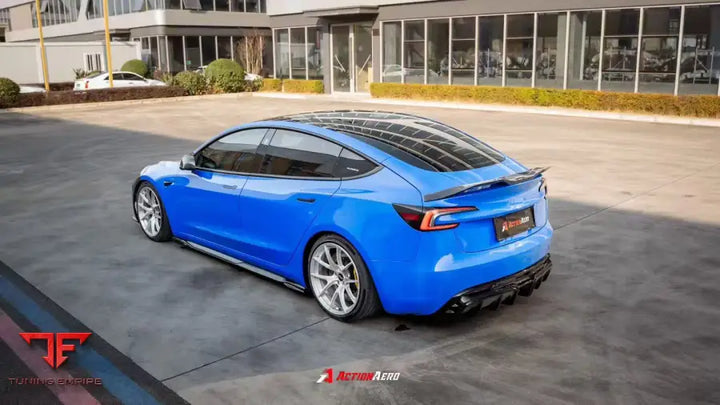 TESLA MODEL 3 HIGHLAND 2024-ON ABS ACTION AERO SERIES REAR DIFFUSER - Rear Diffuser