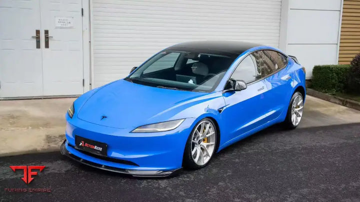TESLA MODEL 3 HIGHLAND 2024-ON ACTION AERO SERIES FRONT LIP & SPLITTER - Front Lip