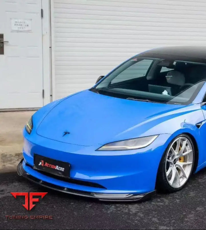TESLA MODEL 3 HIGHLAND 2024-ON ACTION AERO SERIES FRONT LIP & SPLITTER - Front Lip
