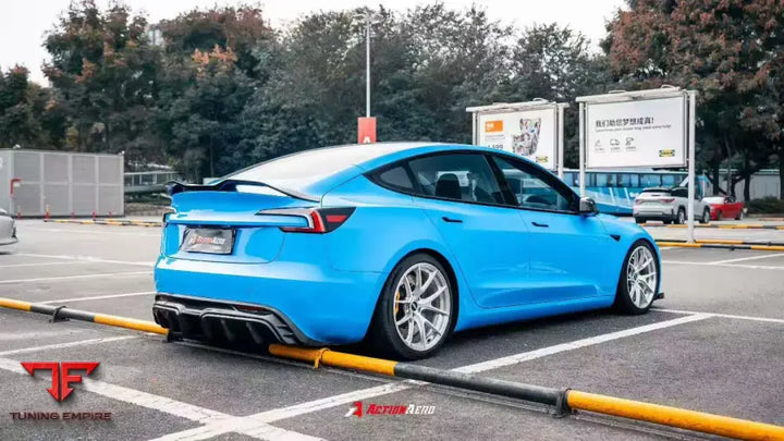 TESLA MODEL 3 HIGHLAND 2024-ON ACTION AERO SERIES REAR DIFFUSER - Rear Diffuser