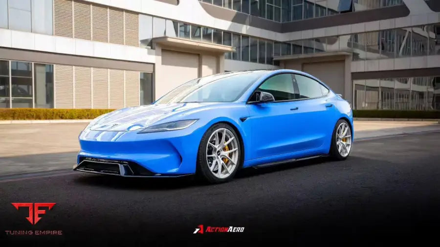 TESLA MODEL 3 HIGHLAND / PERFORMANCE 2024-ON ABS ACTION AERO SERIES FRONT BUMPER & LIP - Bumper