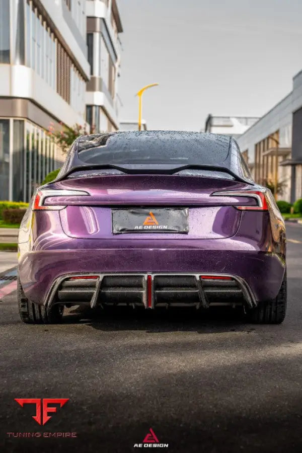 Tesla Model 3 Highland AE Design rear lip spoiler