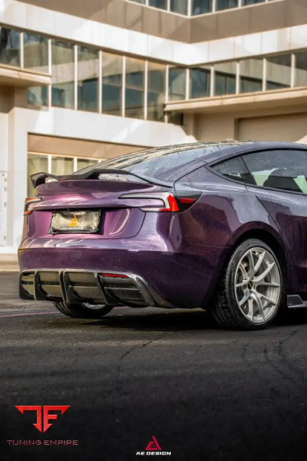 Tesla Model 3 Highland AE Design rear lip spoiler
