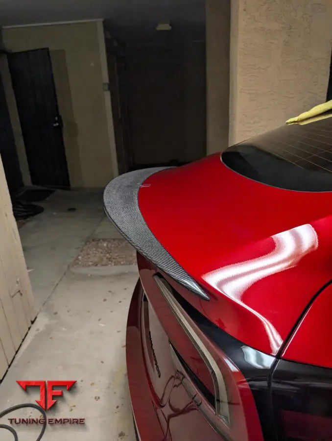 TESLA MODEL 3 HIGHLAND/PERFORMANCE SEDAN CARBON FIBER REAR SPOILER