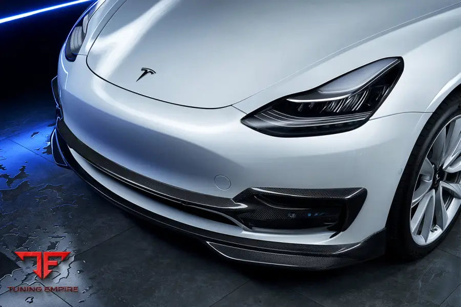 TESLA MODEL 3 IMP PERFORMANCE CARBON FIBER MIDDLE FRONT LIP BSD