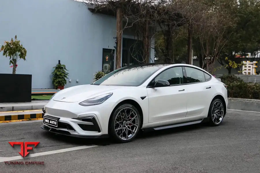 TESLA MODEL 3 IMP PERFORMANCE CARBON FIBER SIDE SKIRTS UNDER BOARD BSD