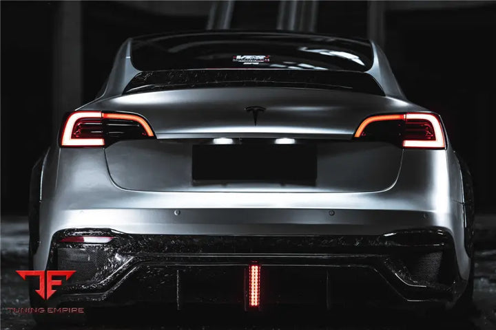 TESLA MODEL 3 IMP PERFORMANCE PARTIAL CARBON FIBER REAR BUMPER BSD
