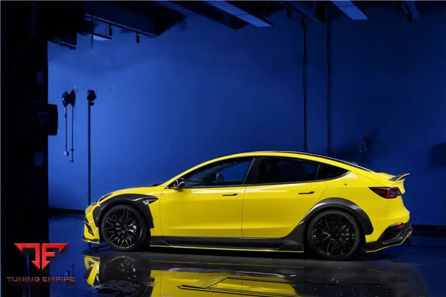 TESLA MODEL 3 IMP PERFORMANCE WIDE FENDER FLARES BSD