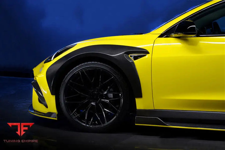 TESLA MODEL 3 IMP PERFORMANCE WIDE FENDER FLARES BSD