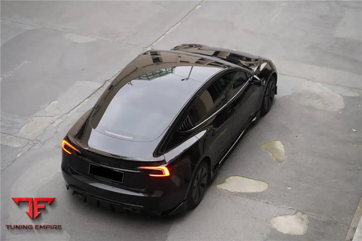 TESLA MODEL 3 LCI FAST STYLE CARBON FIBER PATTERN LOOK BODY KIT BSD