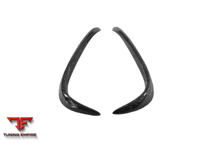 TESLA MODEL X SUV RZS STYLE CARBON FIBER REAR BUMPER CANARDS BSD