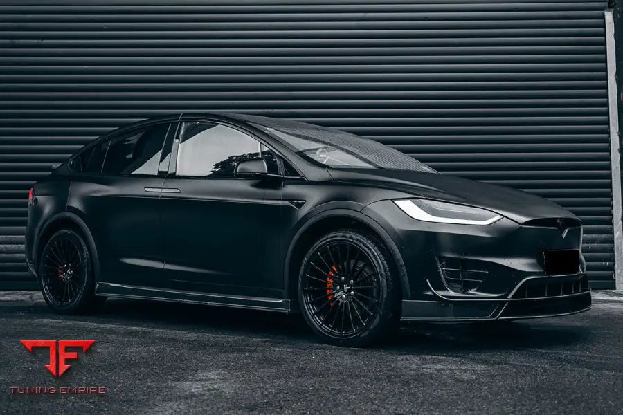 TESLA MODEL X SUV RZS STYLE CARBON FIBER SIDE SKIRTS BSD