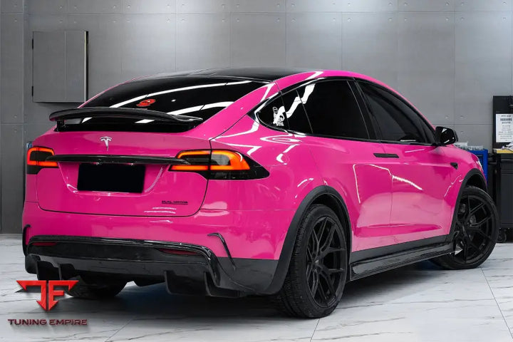 TESLA MODEL X SUV RZS STYLE CARBON FIBER SIDE SKIRTS BSD