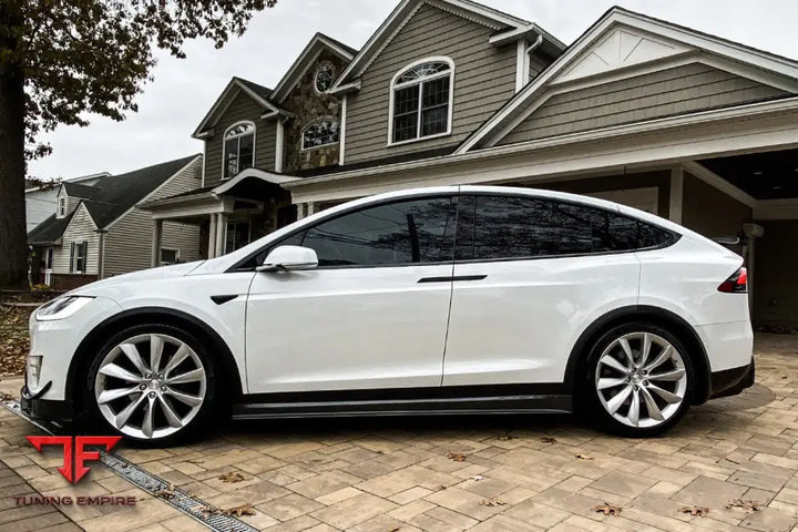 TESLA MODEL X SUV RZS STYLE CARBON FIBER SIDE SKIRTS BSD