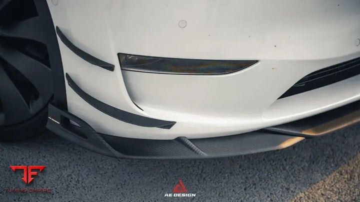 TESLA MODEL Y 2020-2025 AE DESIGN FRONT CANARDS - Body Trim